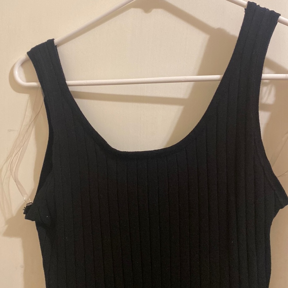 A black midi dress. Brand: Active USA